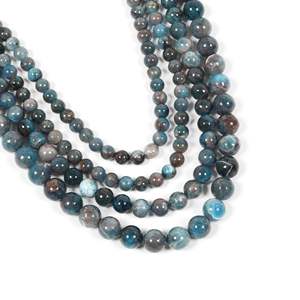 Nieuwe Diy Natural Crystal Blue Labradoriet Kralen Half Afgewerkt Sieraden Materiaal Handgemaakte Ronde Kralen Armband - Product Image 4