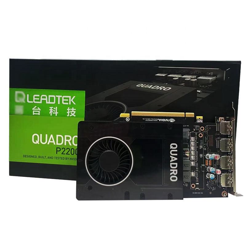 New LEADTEK NV Quadro P2200 5G GDDR5X P1000 P2000 P4000 P5000 GDDR5 GPU  Graphics Video Card P2200 for Computer in Stock - Main Image