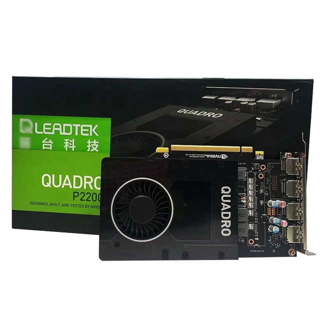 New LEADTEK NV Quadro P2200 5G GDDR5X P1000 P2000 P4000 P5000 GDDR5 GPU Graphics Video Card P2200 for Computer in Stock