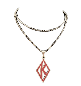 Collier de fête de la fraternité <span class=keywords><strong>Kappa</strong></span> Alpha Psi en acier inoxydable inaltérable, avec lettres KAY 1911 grecques tendance, finition torsadée hautement polie - Product Image 5