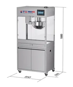 Hoge Efficiëntie Automatische Bioscoop Popcorn Automaat Elektrische Verwerkingsmachine