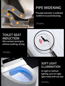 110/220V Nhà Máy Giá Rẻ Giá Chất Lượng Tốt Sàn Gắn Thông Minh Thiết Bị Vệ Sinh Tự Động Ghế Thông Minh Nhà Vệ Sinh Cho Phòng Tắm - Product Image 5