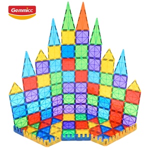 Gemmicc 136 pcs Đồ chơi giáo dục từ tính 3D xây dựng khối mô hình xây dựng đồ chơi thiết lập - Product Image 4
