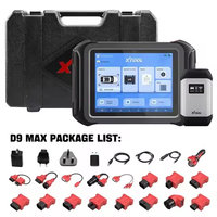 XTOOL D9 MAX J2534 Herramientas de programación Codificación ECU en línea Herramientas de diagnóstico automático bidireccional FCA DOIP PK D9S PRO Conjunto completo