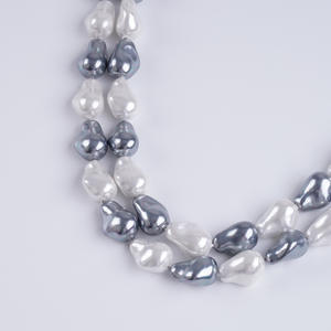 Cuentas Barrocas en Forma de Gota de 10mm-14mm con Orificio Pasante, Accesorios de Concha Semiterminados para la Fabricación de Joyería, Venta al Por Mayor - Product Image 2