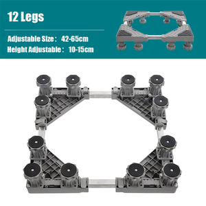 Refrigerator/<b>Washing</b> <b>Machine</b> Premium Stand Design <b>Washing</b> <b>Machine</b> Mobile Wheels Adjustable Stand Plastic <b>Washing</b> <b>Machine</b> Base - Product Image 2