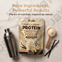 Poudre de Smoothie Protéiné Saveur Crème Vanille Mélange de Protéines de Lactosérum Faible en Sucre Boisson Nutritionnelle Usine ODM Emballage Personnalisé Vente en Gros