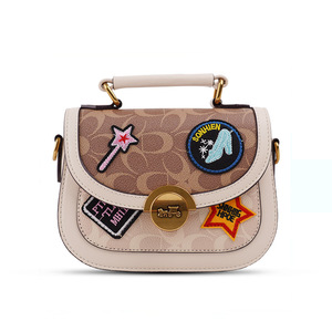 <span class=keywords><strong>Sac</strong></span> à main de luxe de créateur avec monogramme pour femme, tendance, patchwork, appliqué, sacoche vintage, <span class=keywords><strong>sac</strong></span> à bandoulière à poignée supérieure - Product Image 5
