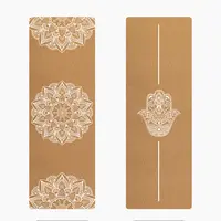 Lifeng - Natural Rubber Cork Yoga Mat, Custom Color Print