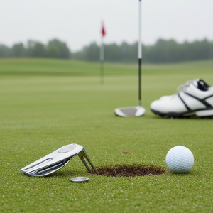 Attrezzo per Riparazione Divot da Golf in Acciaio Inossidabile 37x135mm con Marcatore di Palline - Product Image 3