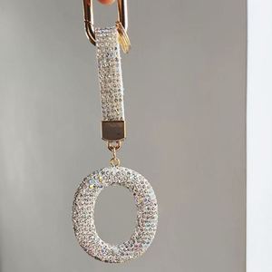 26 Letter Clay Rhinestone <b>Keychain</b> Set - Elegant Car Pendant & Stylish Key Charm for <b>Personalized</b> Gifts (A-Z Alphabet) - Product Image 5