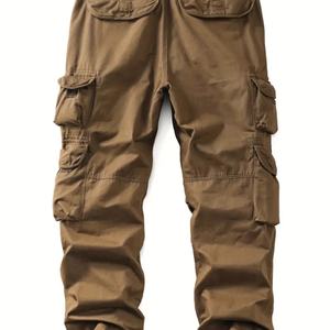 Pantalones de Trabajo Marrones para Hombre 2025, Personalizables, con Bolsillo Multifuncional, Ideales para Ocio y Tendencias de Moda al Aire Libre - Product Image 3