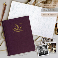 Carnet de planification et journal à couverture rigide pour les souvenirs de la vie des grands-parents, avec questions de réflexion, couverture en papier, 100 feuilles, cadeau souvenir