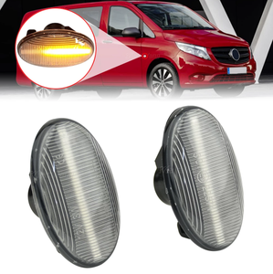 Pour <span class=keywords><strong>Mercedes</strong></span> BENZ Smart W450 W168 <span class=keywords><strong>Citan</strong></span> W415 Vito W639 W447 Led clignotant dynamique feu de position latéral feux de voiture - Product Image 1