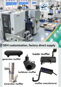 Глушитель выхлопных газов для экскаваторов, генераторов, бульдозеров <span class=keywords><strong>Kobelco</strong></span> SK350-8/SK330-6E от производителя с 20-летним опытом. Оптом, OEM, ODM. - Product Image 4