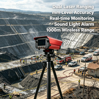 Moniteur de déplacement de réservoir de terminal GNL à double laser, précision mm, IP66, écran 4,3 pouces, alerte de déplacement différentiel de fondation