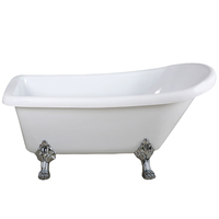 Vente en gros Baignoire classique portable en acrylique Design français classique autoportante pour salles de bain pour bains à remous