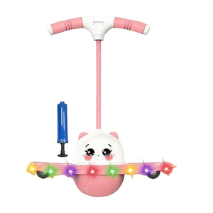 Pelota de Salto de Alto Rebote para Niños, Juguete de Ejercicio con Luz de Panda, Equipo Deportivo para Jardín de Infancia, Hecho de Goma, PVC y PP Duraderos - Product Image 1
