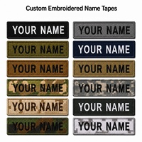 Parches de Nombre Personalizados Bordados al por Mayor, Parches Tácticos con Nombre Personalizado, con Gancho y Bucle para Uniformes y Equipo