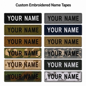 Écussons nominatifs personnalisés brodés en gros, patchs tactiques personnalisés à scratch pour uniformes et équipements - Product Image 1