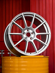 Jantes en alliage forgé argenté brossé Premium JDM 18 19 20 21 22 pouces 5x112 5x120 5x1143 pour voitures particulières Audi Nismo - Product Image 6