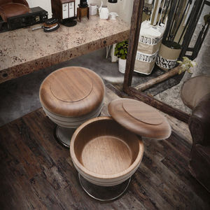 ถ้วยใส่สบู่พร้อมฝาปิดที่โกนหนวดทำจากไม้วอลนัททำด้วยมือ - Product Image 3