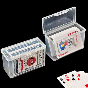 Caja rectangular de plástico para organizar tarjetas de visita, tarjetas de juego, tarjetas de crédito y cartas de juego; caja de almacenamiento transparente. - Product Image 5