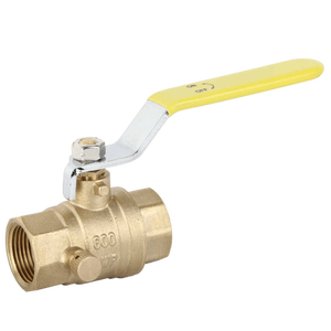 NPT螺纹锻造黄铜球阀，排水1/2英寸至1英寸原始设备制造商可定制管道系统 - Product Image 1