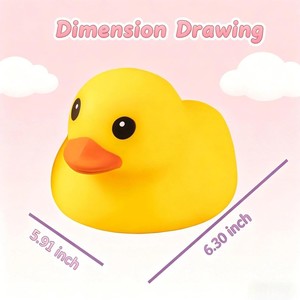 Yellow Duck PU Slow Rebound Squishy <b>Toy</b>, <b>Large</b> Kawaii Cartoon Duck <b>Soft</b> Stress Relief Squeeze Fidget <b>Toy</b> - Product Image 2