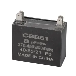 CBB61 החל קבלים גנרטור 450V AC 24uF 50/60Hz כיכר לרוץ קבלים עבור 400/350/300/250VAC RU ברשימה-חום Resisti
