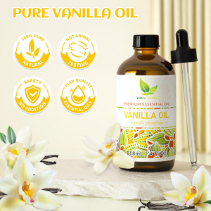 Huile essentielle de <span class=keywords><strong>vanille</strong></span> 118 ml pour la relaxation à la <span class=keywords><strong>maison</strong></span>, au bureau, dans le salon, à ajouter au diffuseur, à la bougie, au savon - Product Image 4