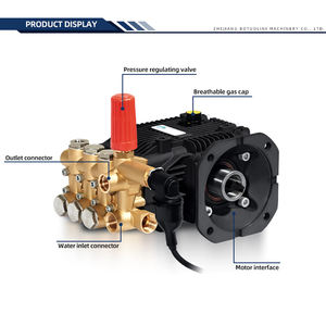 BOTUO KBM Triplex Kolbenpumpe 8-19L/min 100-250Bar 7.5kW Hochdruckreinigerpumpe für die Industrielle Reinigung - Product Image 4