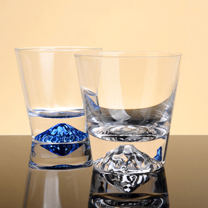 Bicchiere da <span class=keywords><strong>whisky</strong></span> di fabbrica bicchiere da vino personalizzato 9oz fuji mountain crystal <span class=keywords><strong>whisky</strong></span> glass rock glasses - Product Image 1