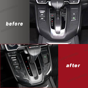 สำหรับรถยนต์ฮอนด้า ซีอาร์วี ปี 2017-2022 อุปกรณ์ตกแต่งภายในรถยนต์ คาร์บอนไฟเบอร์ หัวเกียร์ เบาะ พวงมาลัย ชุดแต่งรถยนต์ - Product Image 4