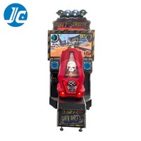 Simulateur de course d'arcade en acier inoxydable, machine de jeu de voiture à monnayeur pour centre de divertissement intérieur