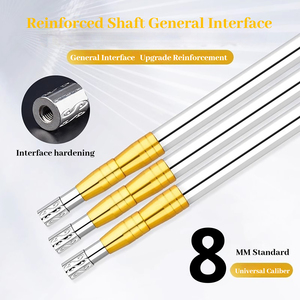 Ensemble complet d'épuisette de pêche pliante tige télescopique en acier inoxydable, ultra-léger, ultra-dur, portable de grande taille - Product Image 3