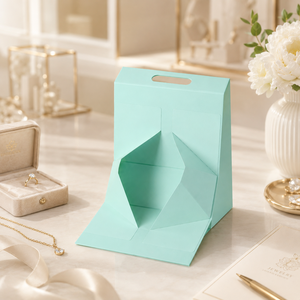 Custom Foldable Magnetic Jewelry Box Premium Gift Packaging for Jewelry Brands and Retail Presentation - Product Image 1