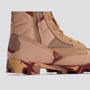 DSF35 Camouflage Tactical <b>Boots</b> Tan High Top Outdoor All Seasons Waterproof Canvas <b>Hiking</b> <b>Boot</b> - Product Image 2