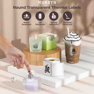 Vente en gros de rouleaux d'étiquettes adhésives holographiques transparentes en vinyle thermique carrées de 2 pouces (57 mm x 30 mm) pour exposition - Product Image 6