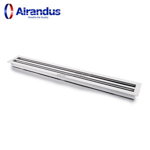 Grille de ventilation carrée en aluminium ZENGO LSD pour climatisation et ventilation, diffuseur linéaire <span class=keywords><strong>à</strong></span> fentes pour <span class=keywords><strong>plafond</strong></span> - Product Image 2