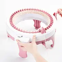 SENTRO Knitting Machine, 48 Needles Smart Weaving Loom Round Spinning  Crochet Knitting Machines with Row Counter, Knitting Board Rotating Double  Loom