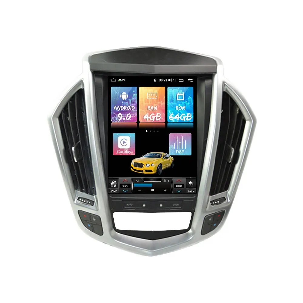 For Cadillac SRX 2009 2010 20112012 Tesla Screen Android px6 CarマルチメディアStereoプレーヤーRadio Carplay GPS Navigation Headユニット