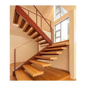 Foshan Factory Loft Escaleras flotantes Escalera en espiral Escalera flotante Escalera de vidrio Escalera flotante - Product Image 6
