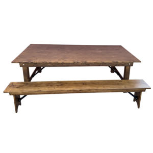 <span class=keywords><strong>Mesa</strong></span> de Granja <span class=keywords><strong>Plegable</strong></span> Rústica Antigua de Madera Maciza de <span class=keywords><strong>240</strong></span>*120/30 <span class=keywords><strong>cm</strong></span> y Conjunto de Bancos para Eventos - Product Image 3