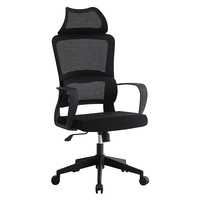 Chaise de bureau pour manager - Conception confortable en maille avec structure en fer inclinable pour une utilisation prolongée sur ordinateur et pour les pauses déjeuner