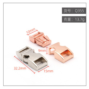 Side Release Buckle Zinc Alloy Adjustable <b>Webbing</b> Fastener For Bags Wear Resistant Durable Hardware Accessory - Product Image 6