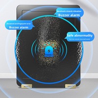 Caja de Seguridad para el Hogar, Mini, 45 cm de Alto, con Contraseña, Huella Dactilar, Wi-Fi, Antirrobo, para Oficina