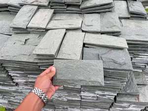 Bắc Âu tự nhiên màu hồng màu xanh lá cây gỉ quartzit đá biệt thự bên ngoài trang trí tường Ốp tấm ngoài trời nấm đá - Product Image 3