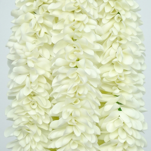 Artificial <b>White</b> Flower Garland Decorative <b>Hanging</b> Floral Mala for Wedding Festival Temple Event Decoration - Product Image 4