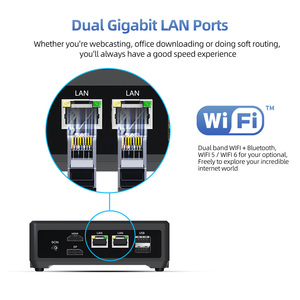 Yctipc văn phòng Mini PC Intel N95 N100 Max 3.4GHz <span class=keywords><strong>CPU</strong></span> win11 Pro Linux OS 8GB DDR4 128GB SSD HTPC 4K HD dp Mini chơi game PC - Product Image 5
